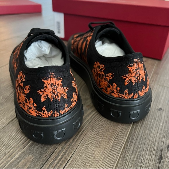 Salvatore Ferragamo Men’s Rebel Printed Low Top Sneaker - Picture 3 of 10